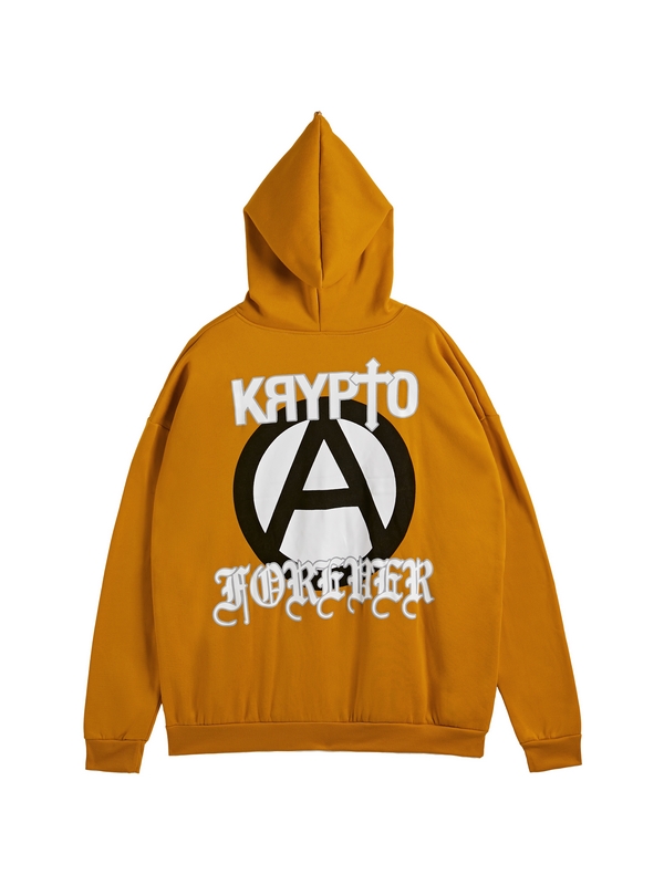 Sudadera con capucha extragrande con cremallera completa y estampado Hip Pop para hombre-1
