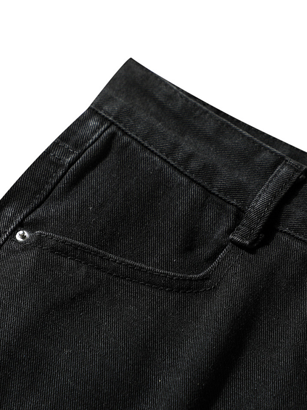 Vaqueros holgados con diseño de varios jirones para hombre-4