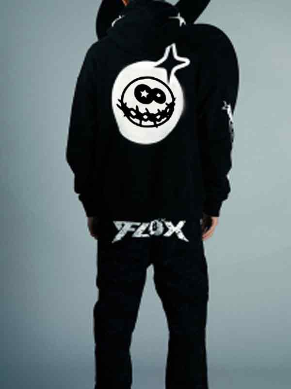Sudadera extragrande con cremallera y estampado divertido para hombre-3