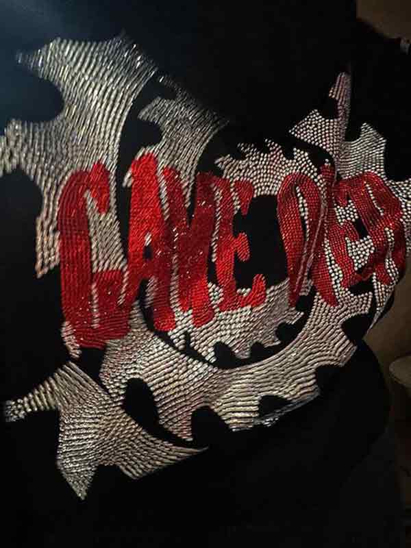 Sudadera con capucha extragrande con estampado de diamantes de imitación Hip Pop para hombre-5