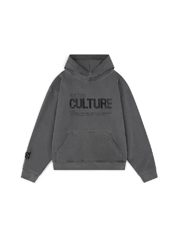 Sudadera con capucha extragrande con estampado de letras para hombre-1