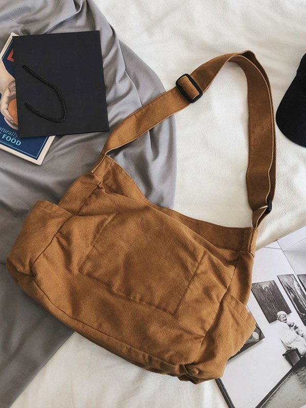 Bolso satchel grande de lona-1