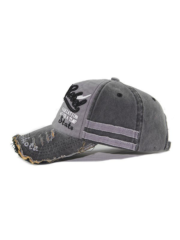 Gorra de béisbol desgastada bordada vintage-3