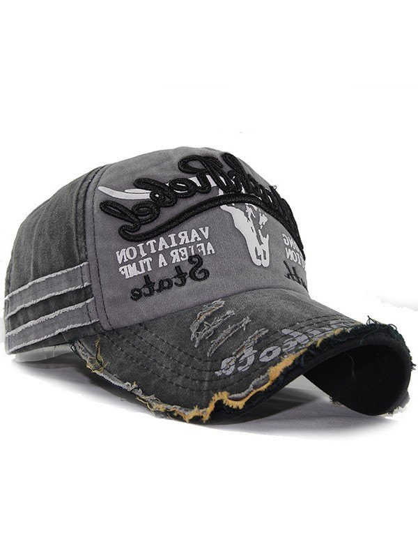 Gorra de béisbol desgastada bordada vintage-1