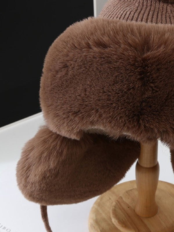 Sombrero de cazador difuso de punto cálido-1