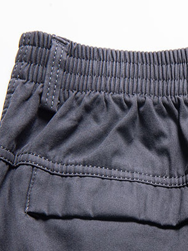 Pantalones cargo casuales con forro polar para hombre-3